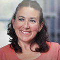 woman with dark brown hair