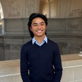 Picture of Youth Commissioner Matthew Nguyen in City Hall