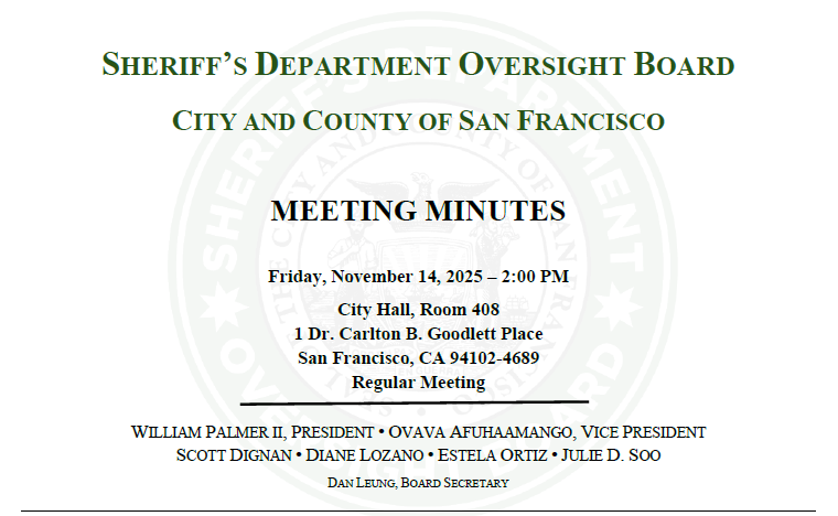 November 2025 Meeting Minutes Header