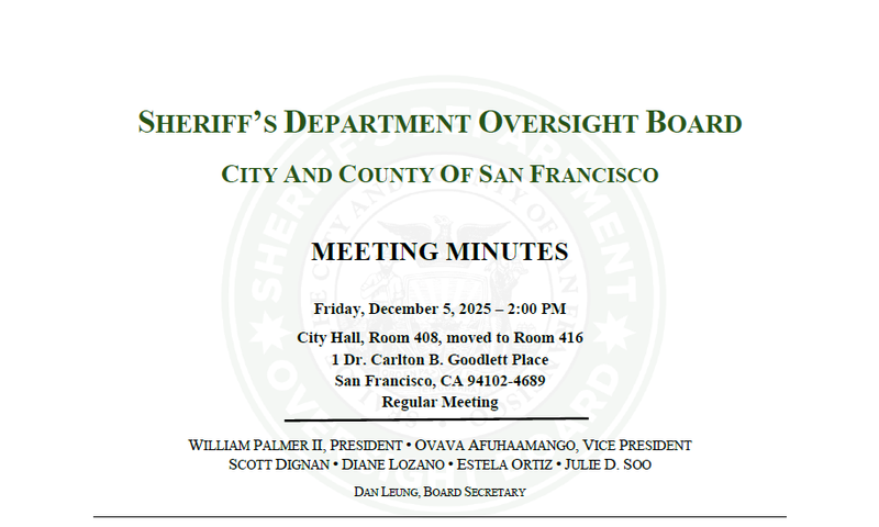 December 5, 2025 Meeting Minutes Header