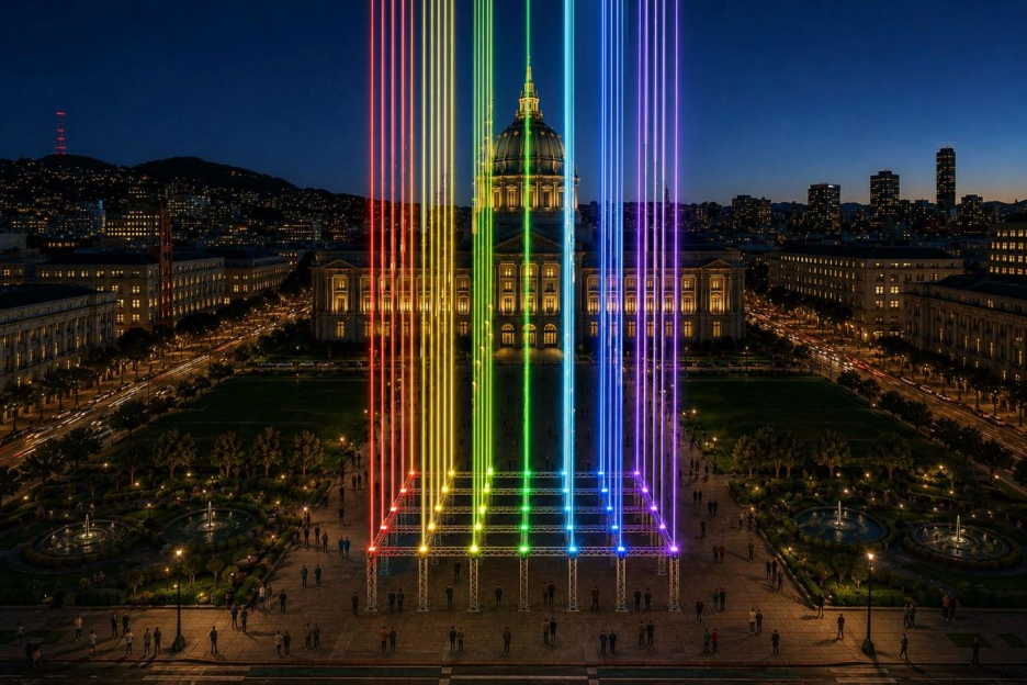 Mayor Lurie Announces Installation With 49 Beams Of Light To Rise