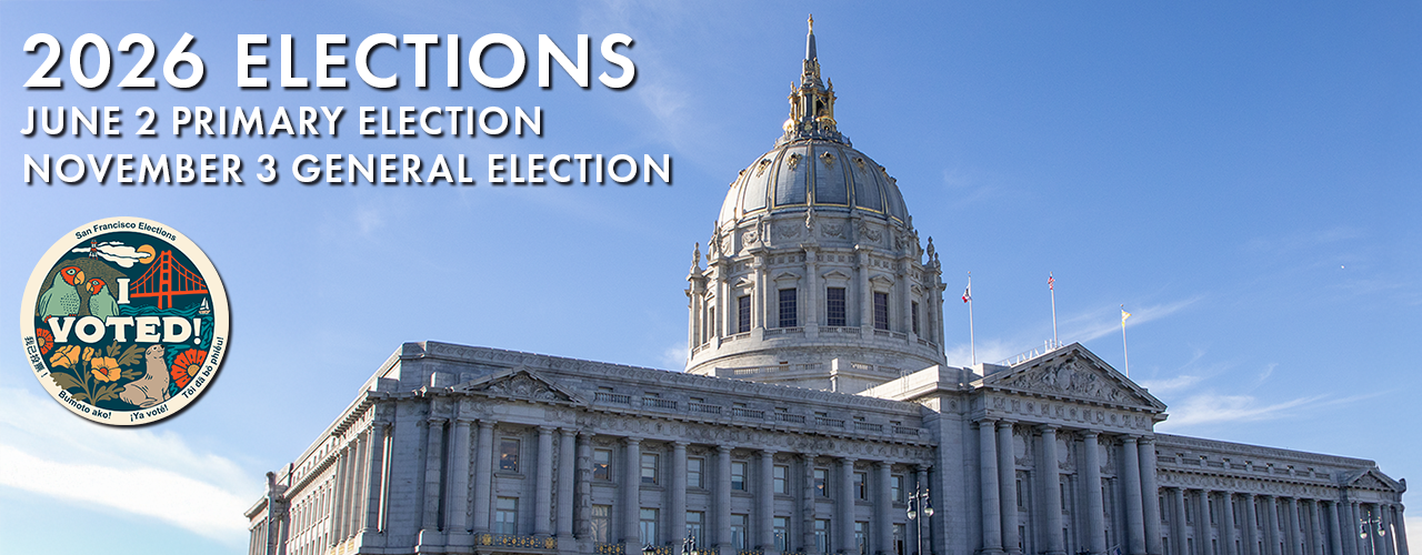 Image of SF City Hall with a clear, blue sky.
