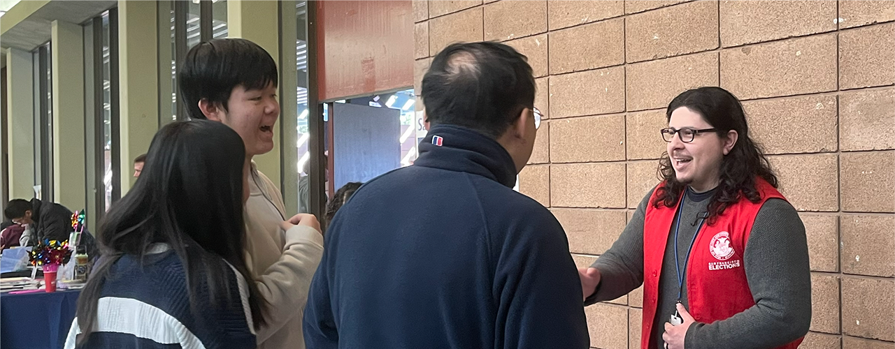 Elections Outreach staff speaking with SF residents