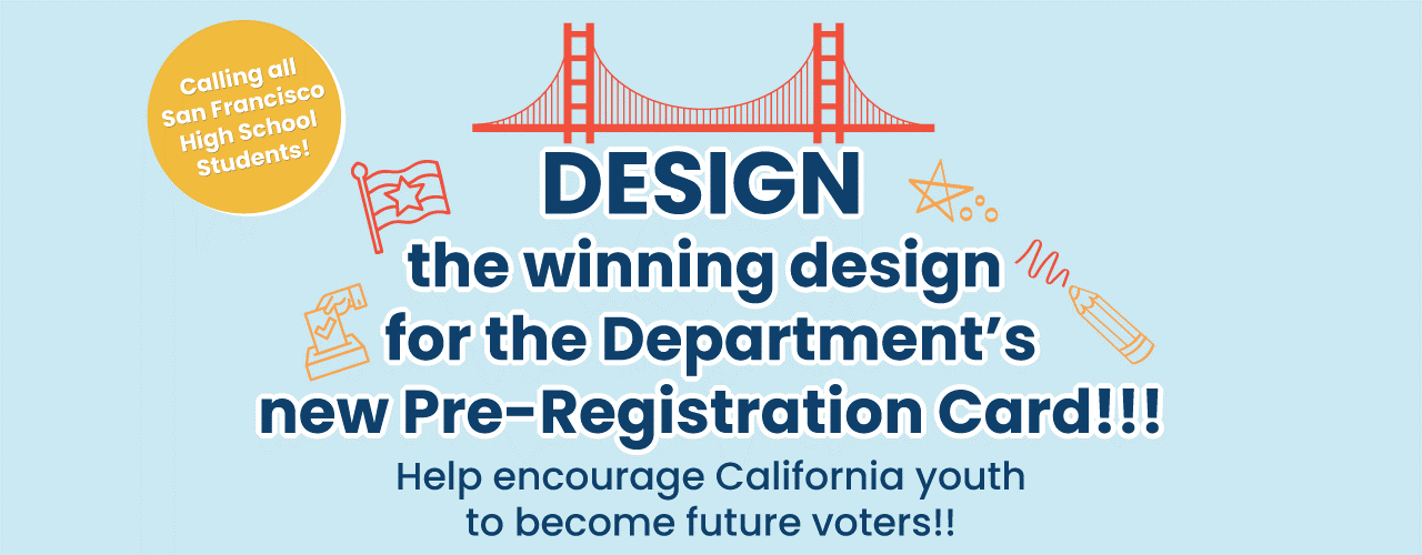 Graphic advertising Elections Card Design Contest