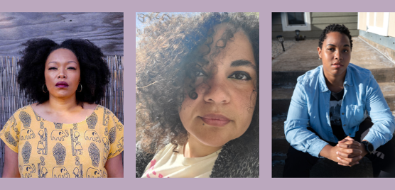 3 headshot photos of people