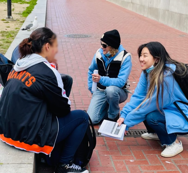 SF Public Health streetcare team engages with client