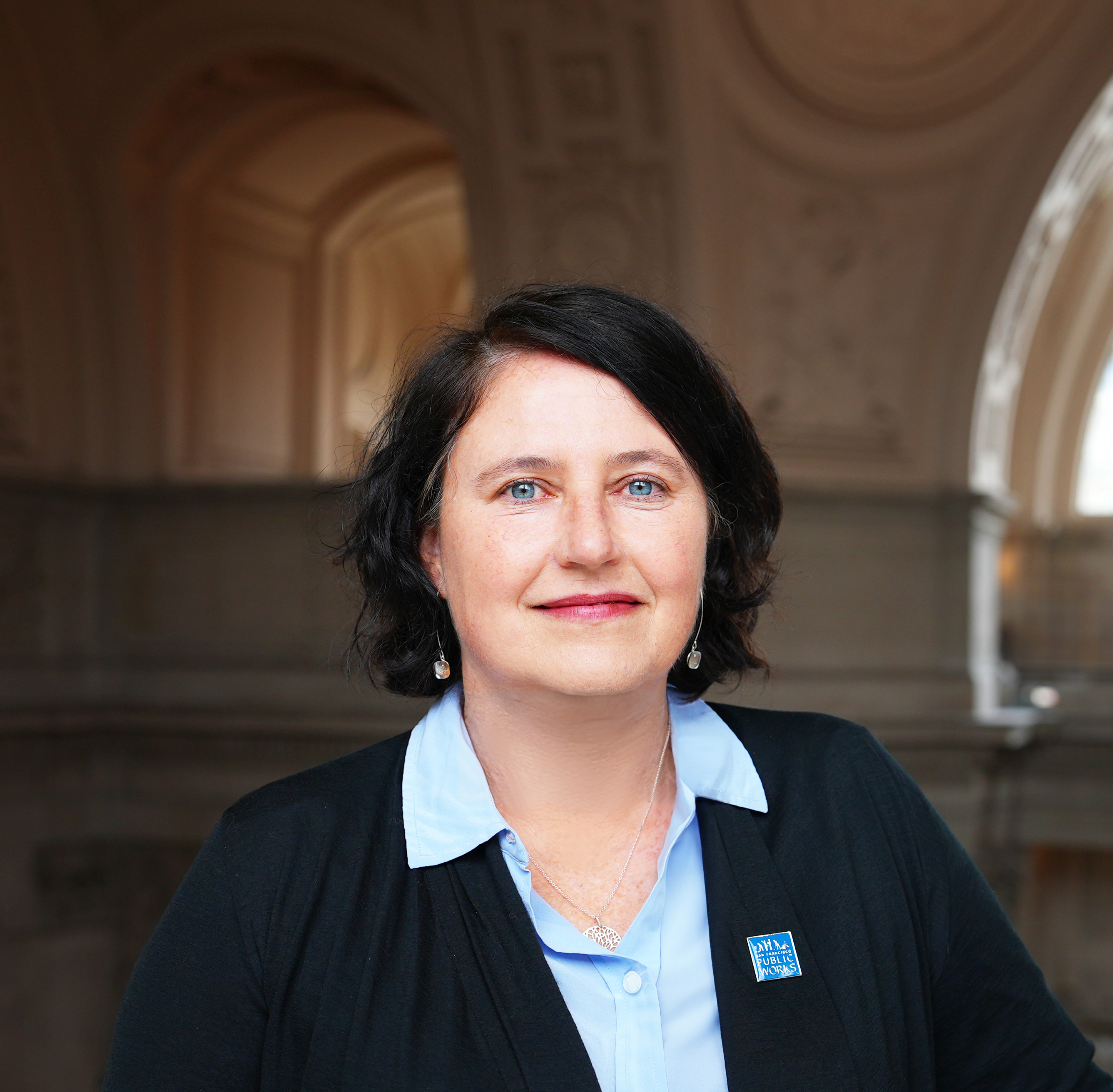 Headshot of Public Works Director Carla Short taken at City Hall