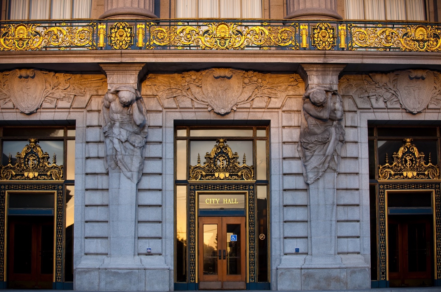 City Hall doors
