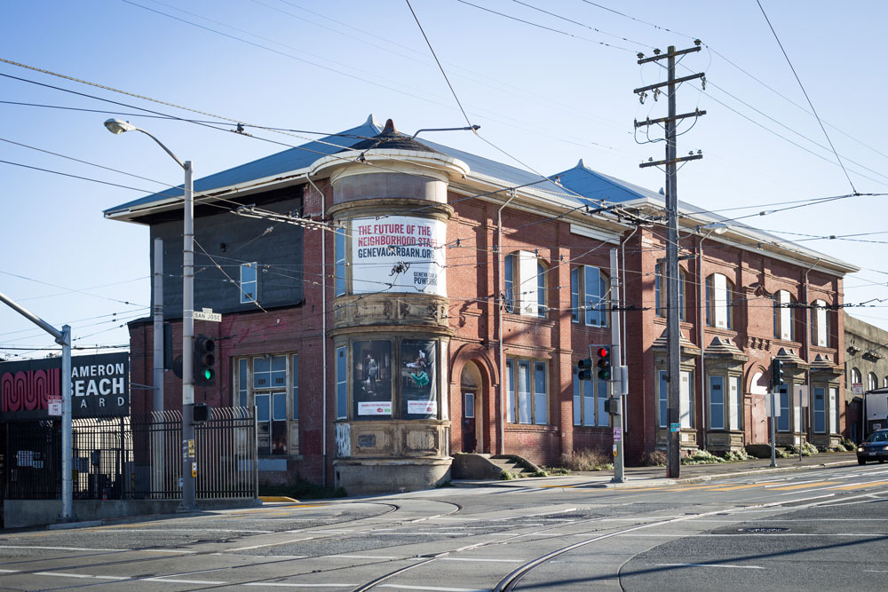 geneva car barn, side facing building