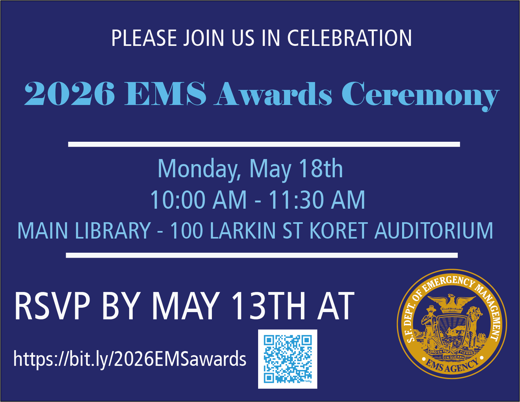 EMS Awards Registration Graphic