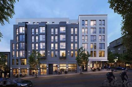 An example of a recent 65-foot tall new development on Polk