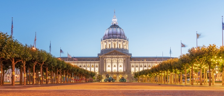 Illuminated San Francisco City Hall