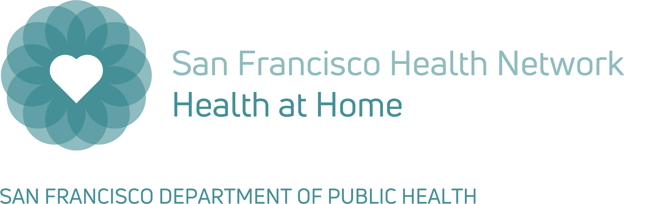 Health at Home logo with SF Health Network and SF Department of Public Health
