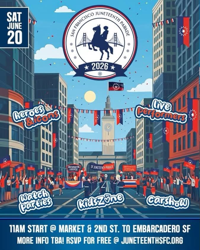 info flyer for Juneteenth parade