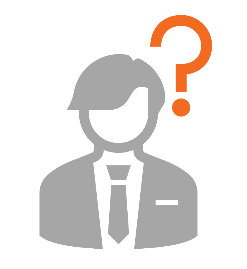 Person with question mark