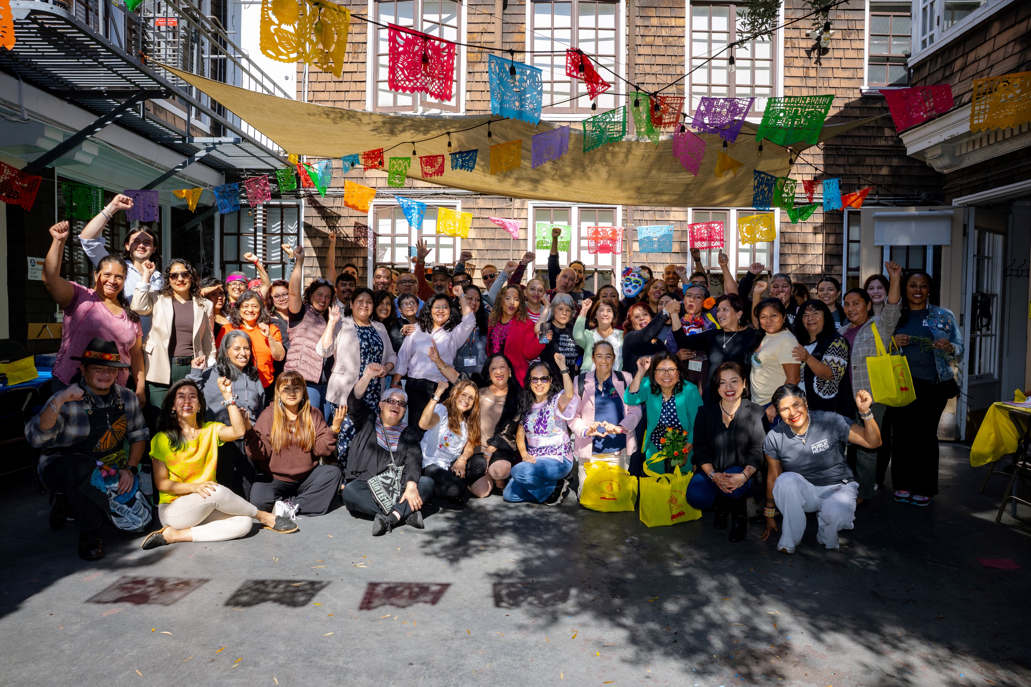 Group photo of promotores wellness event