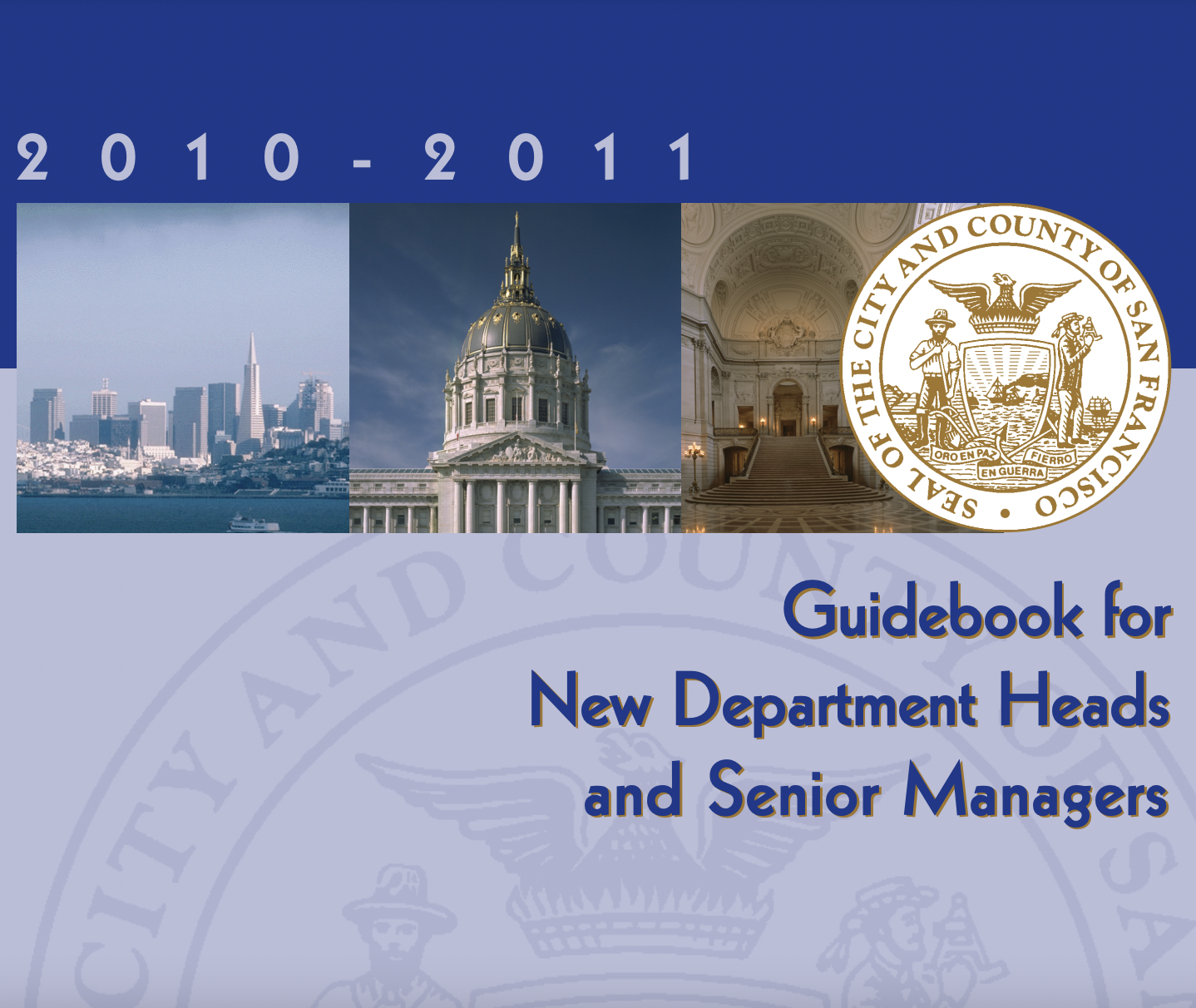 Guidebook for New Department Heads and Senior Managers