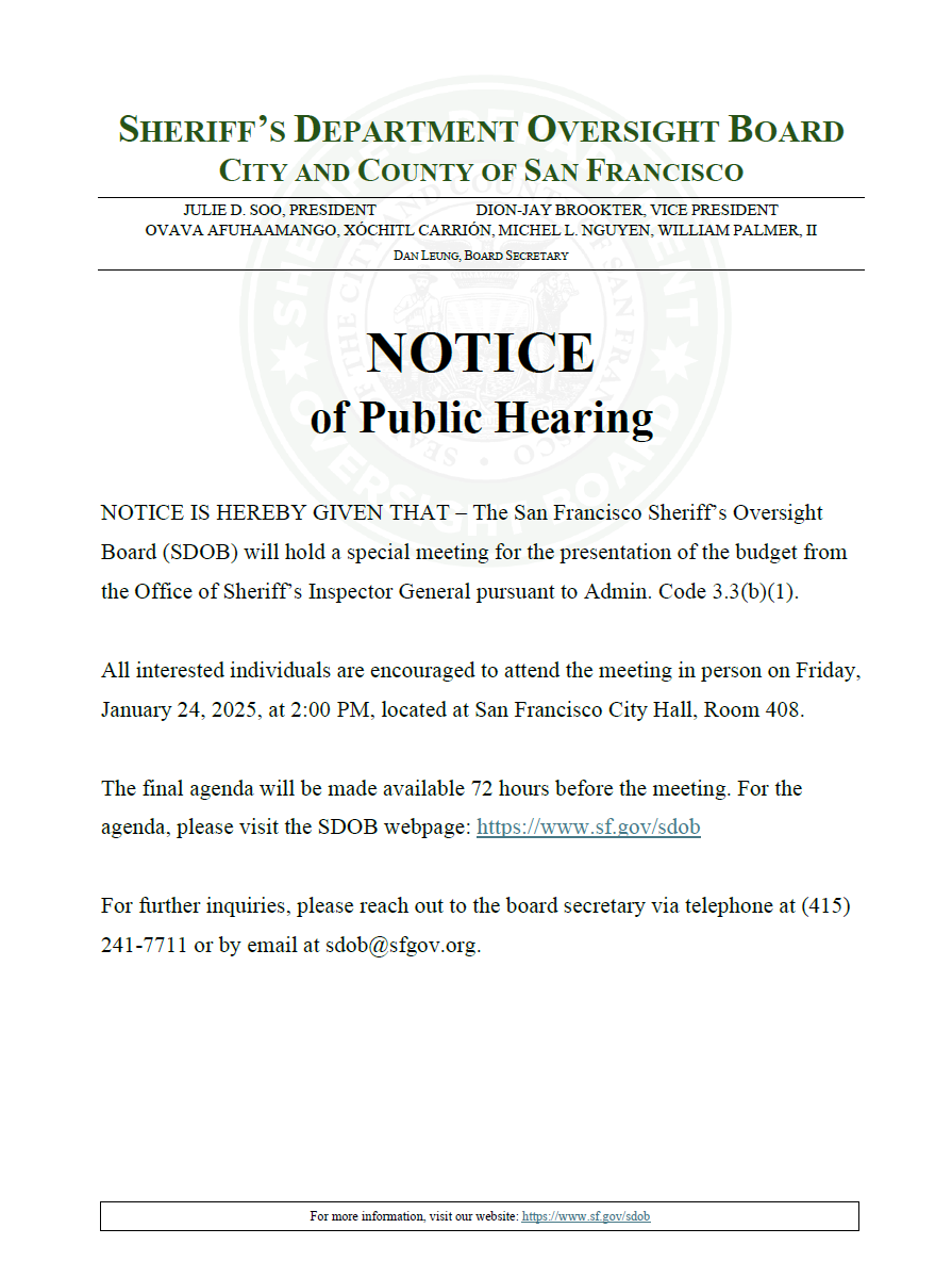 This is a screenshot of the Notice for Posting. It contains all the information below.