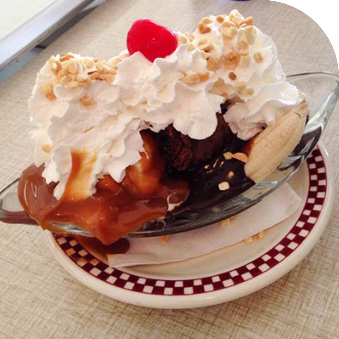 photo of a classic ice cream sundae