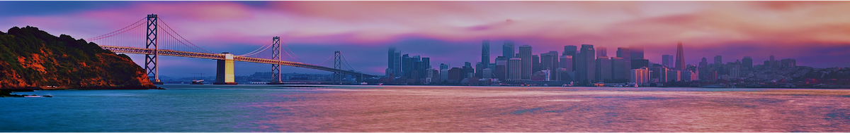 Skyline of San Francisco and Bay Bridge