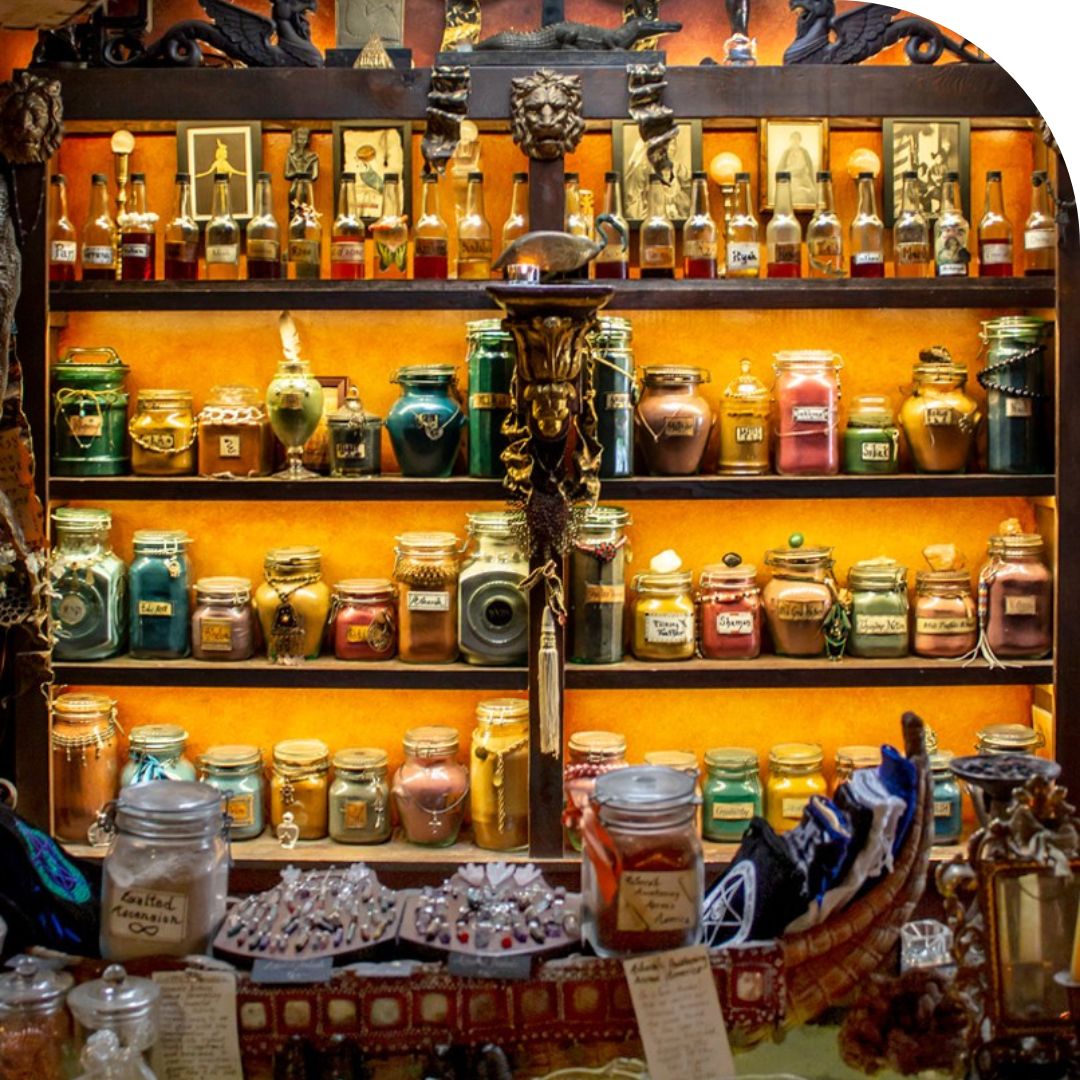 Pictures of candles at The Sword and Rose