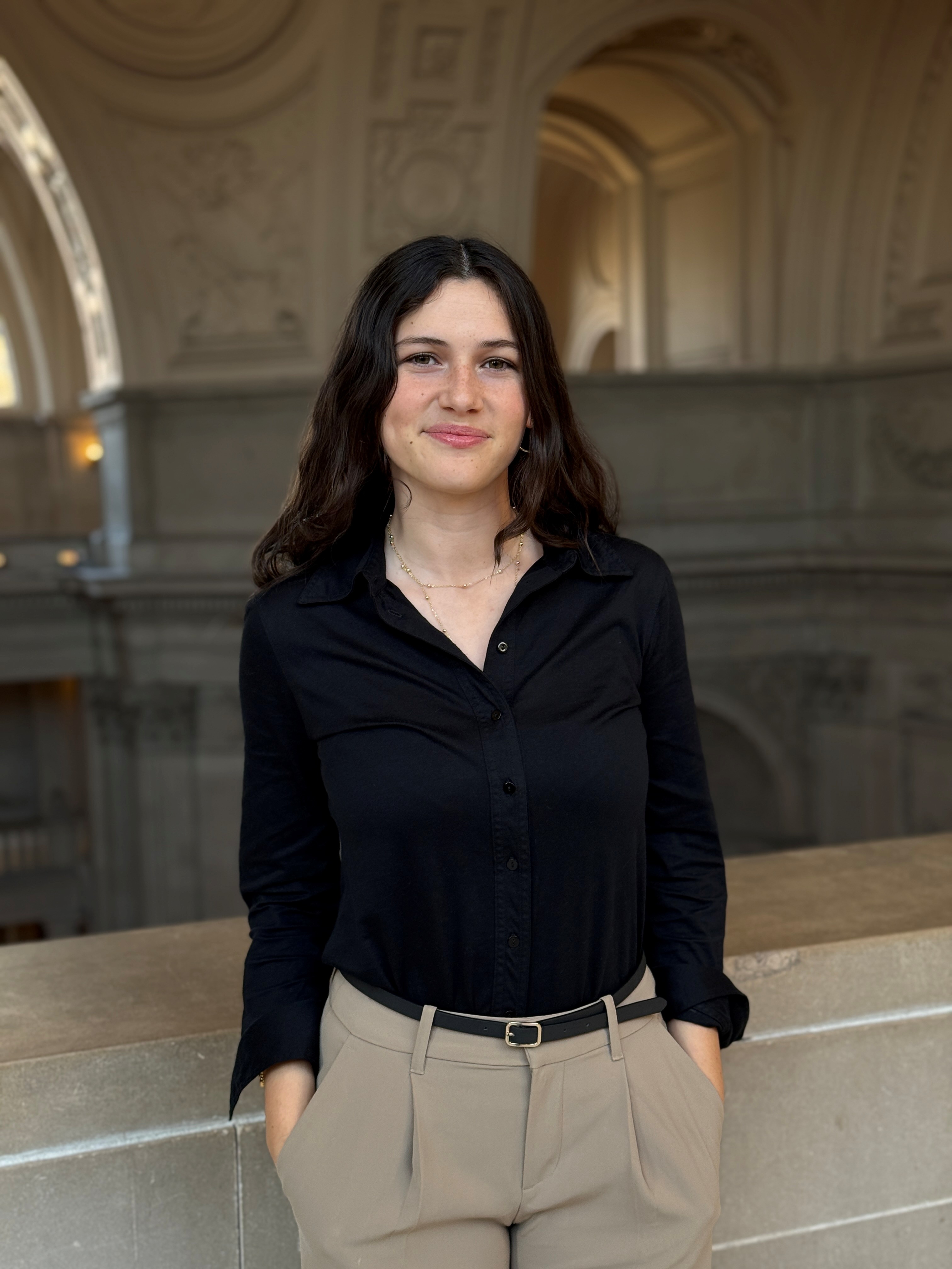 Picture of Youth Commissioner Téa Lonné Amir in City Hall
