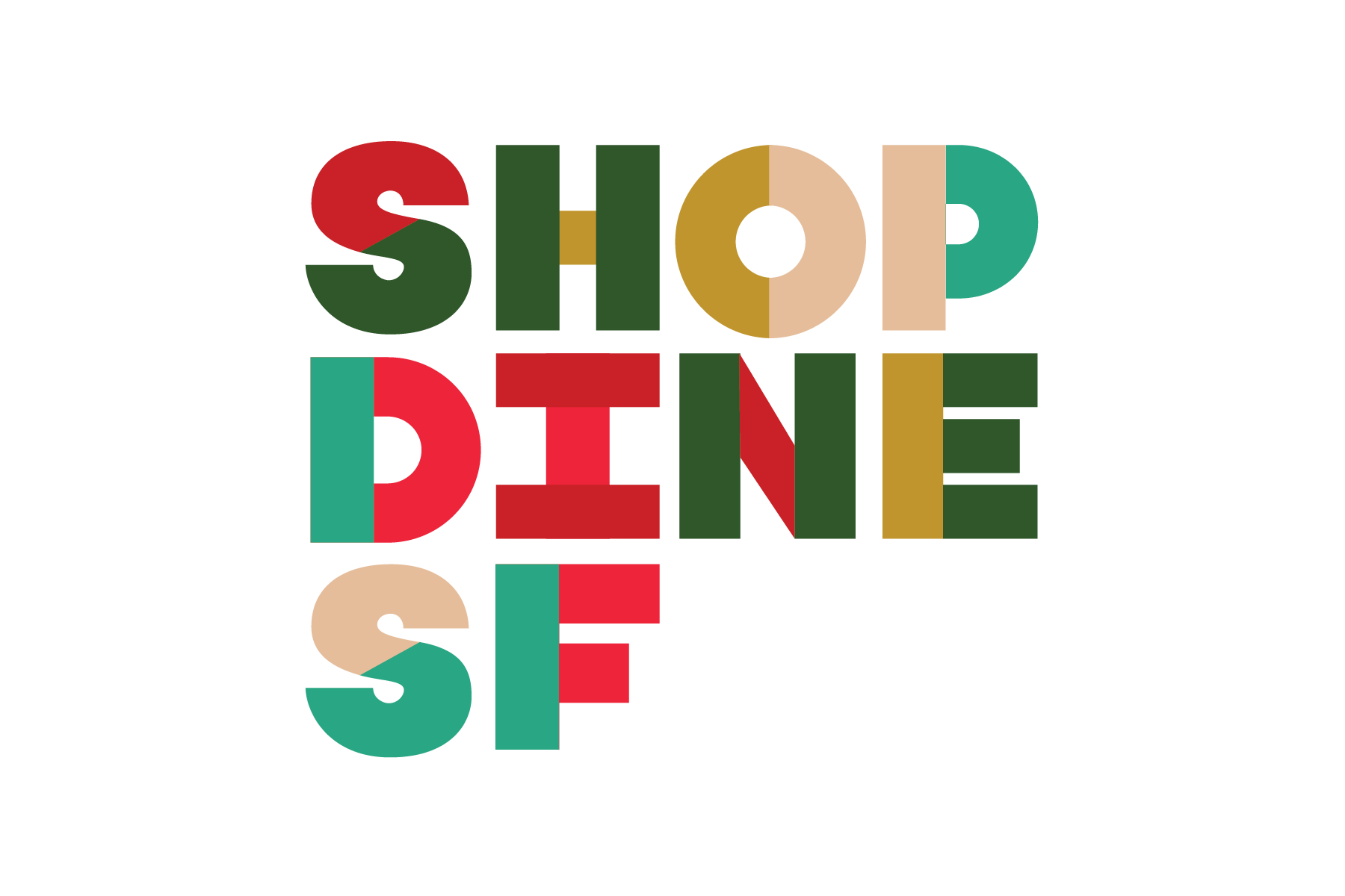 Shop Dine SF Logo for the Holidays