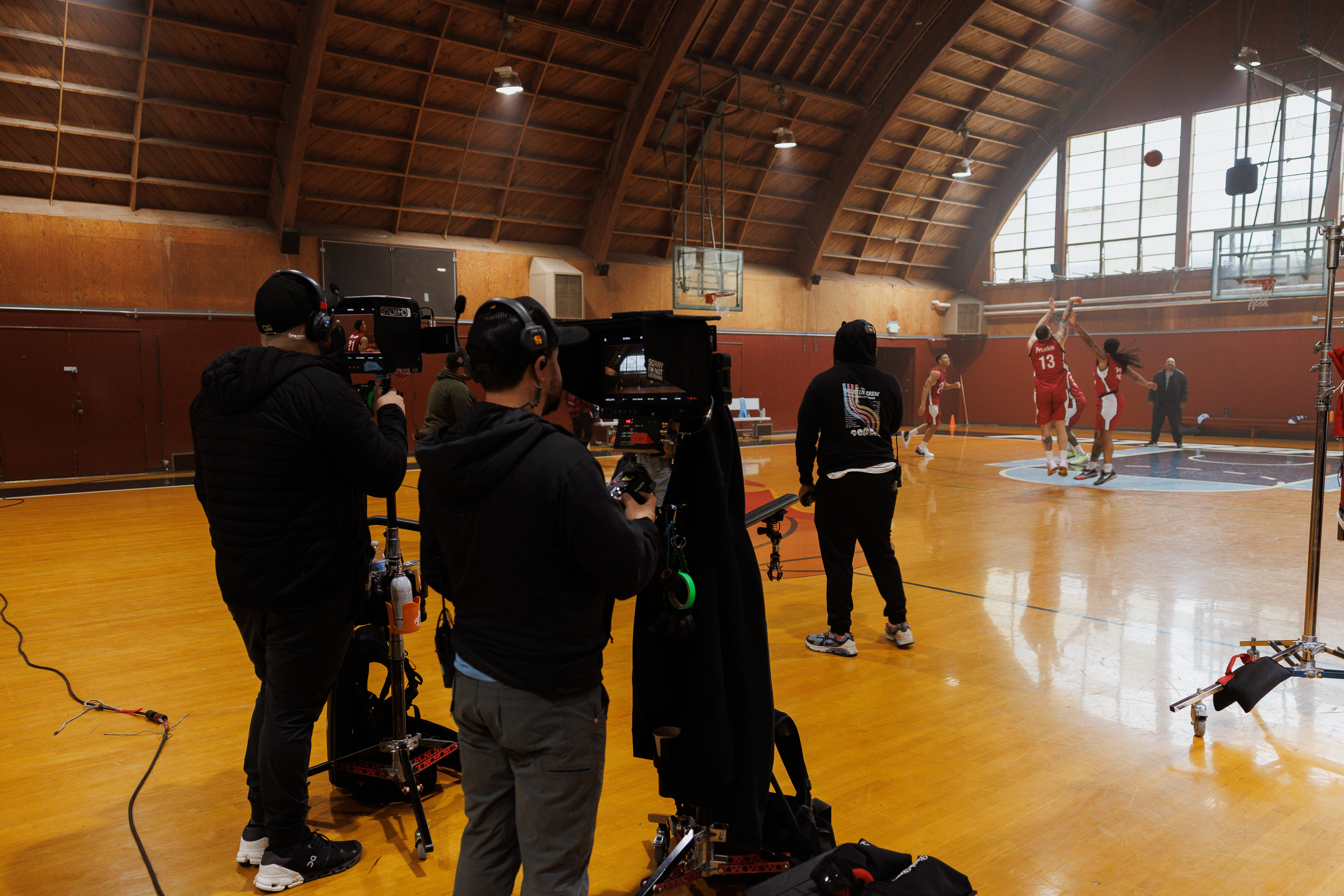 Splash City the Movie filming at Potrero Gym