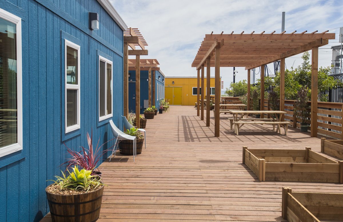 outside and patio area of dogpatch navigation center