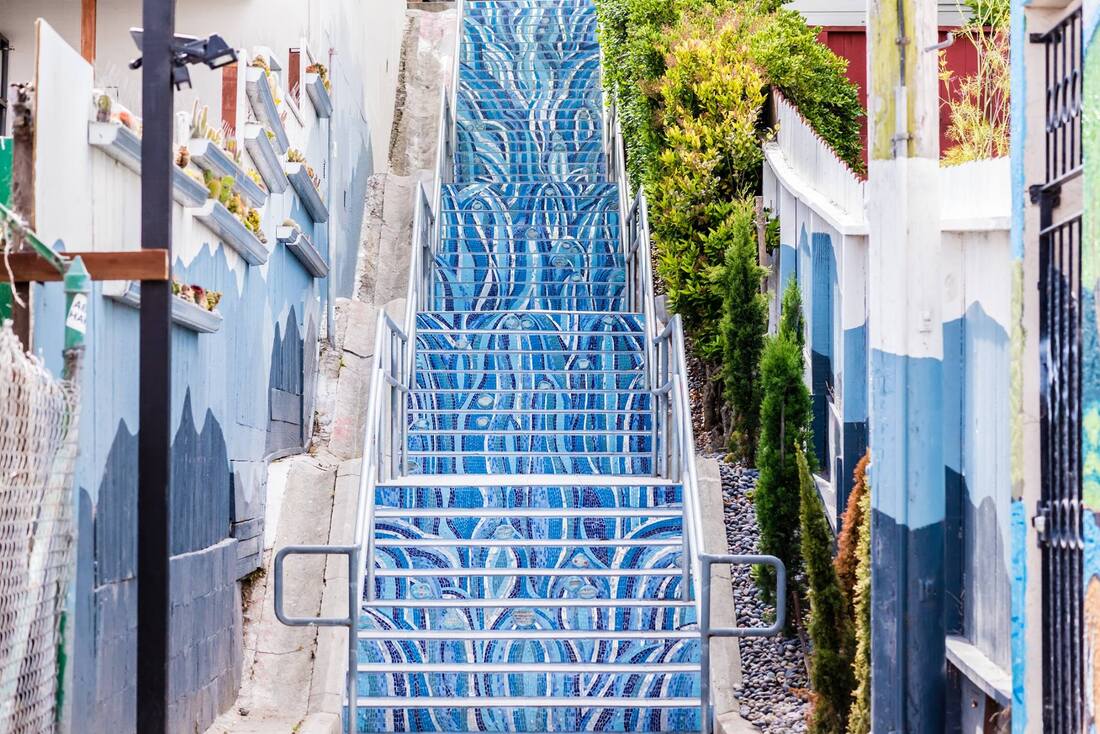 kenny alley mosaic staircase