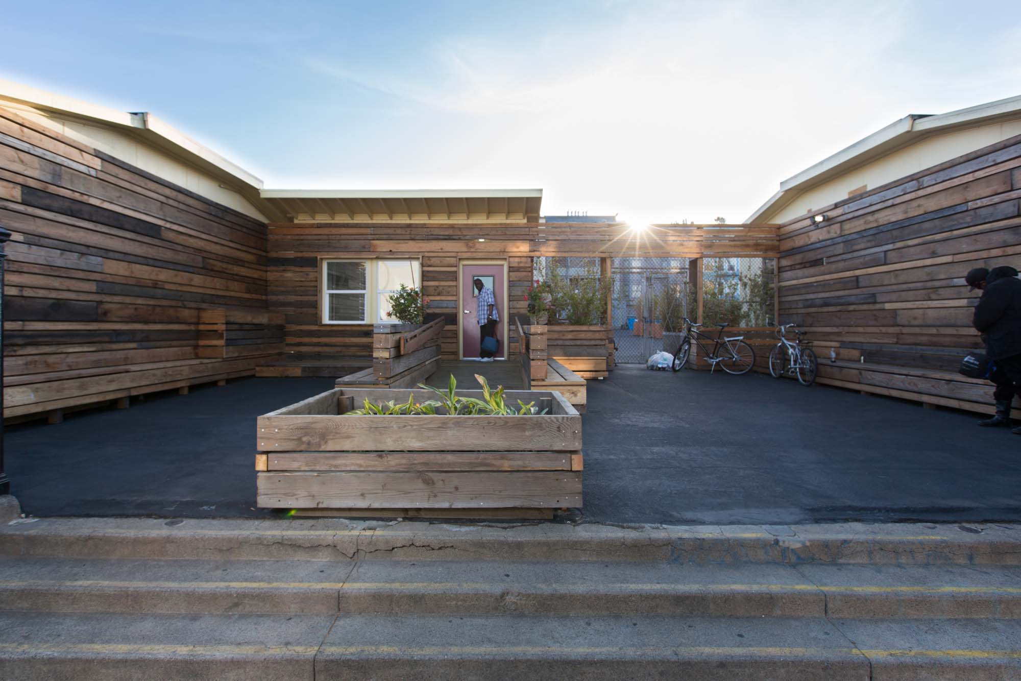 entrance and patio of a navigation center