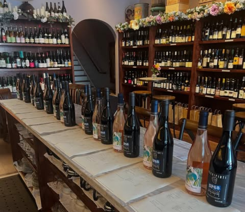 tala wine interior wine counter